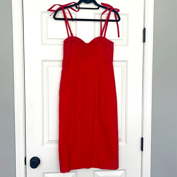 Anthropologie Cherryπ Bomb Red Sexy Body Con Spaghetti Strap Corset Dress-Small - Picture 11 of 16